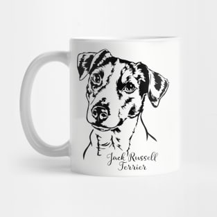 Funny Jack Russell Terrier dog portrait gift Mug